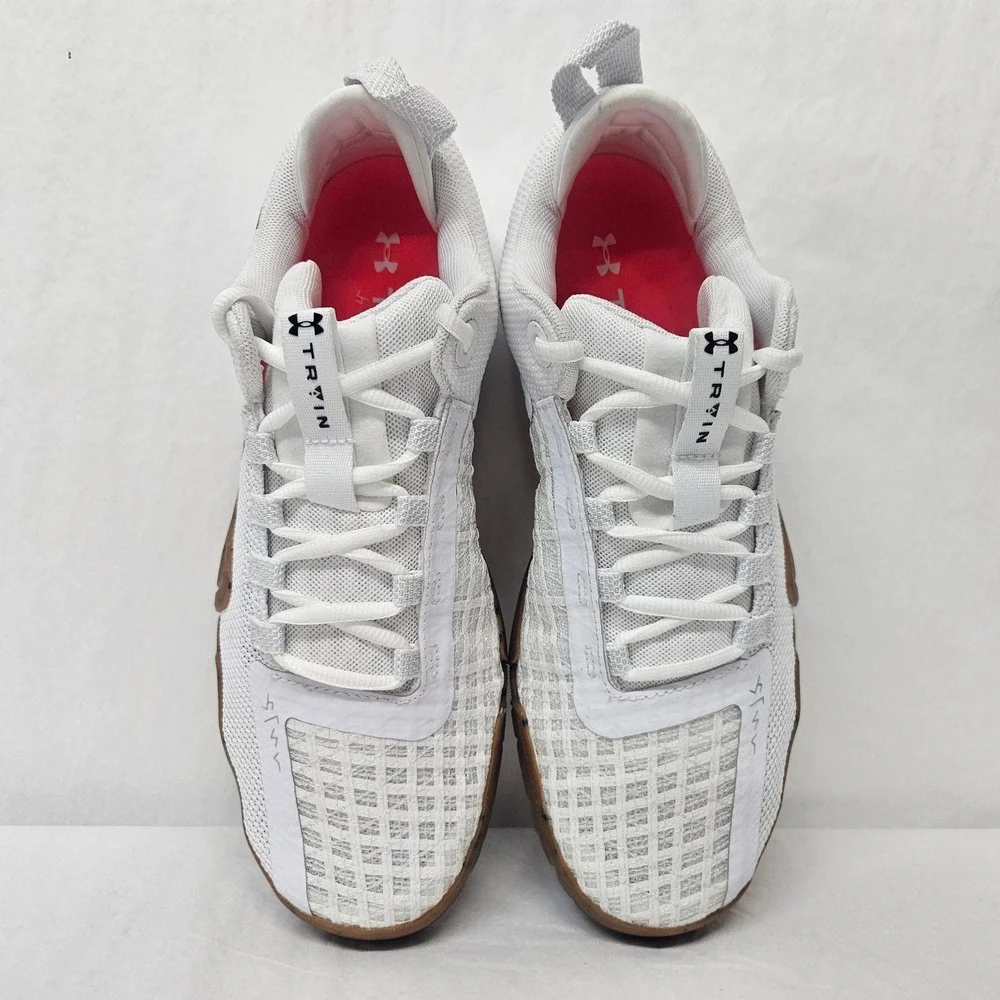 Under Armour TriBase Reign 6 Training Shoes 3027341-100 White Gum Men's Size 10